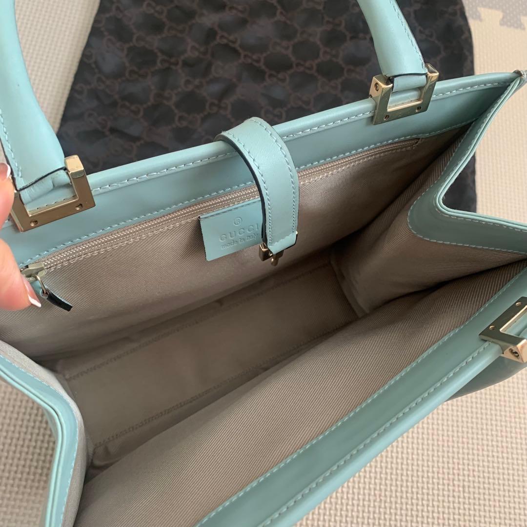 GUCCI グッチ ジャッキー マイクロGG柄 トートバッグ ハンドバッグ