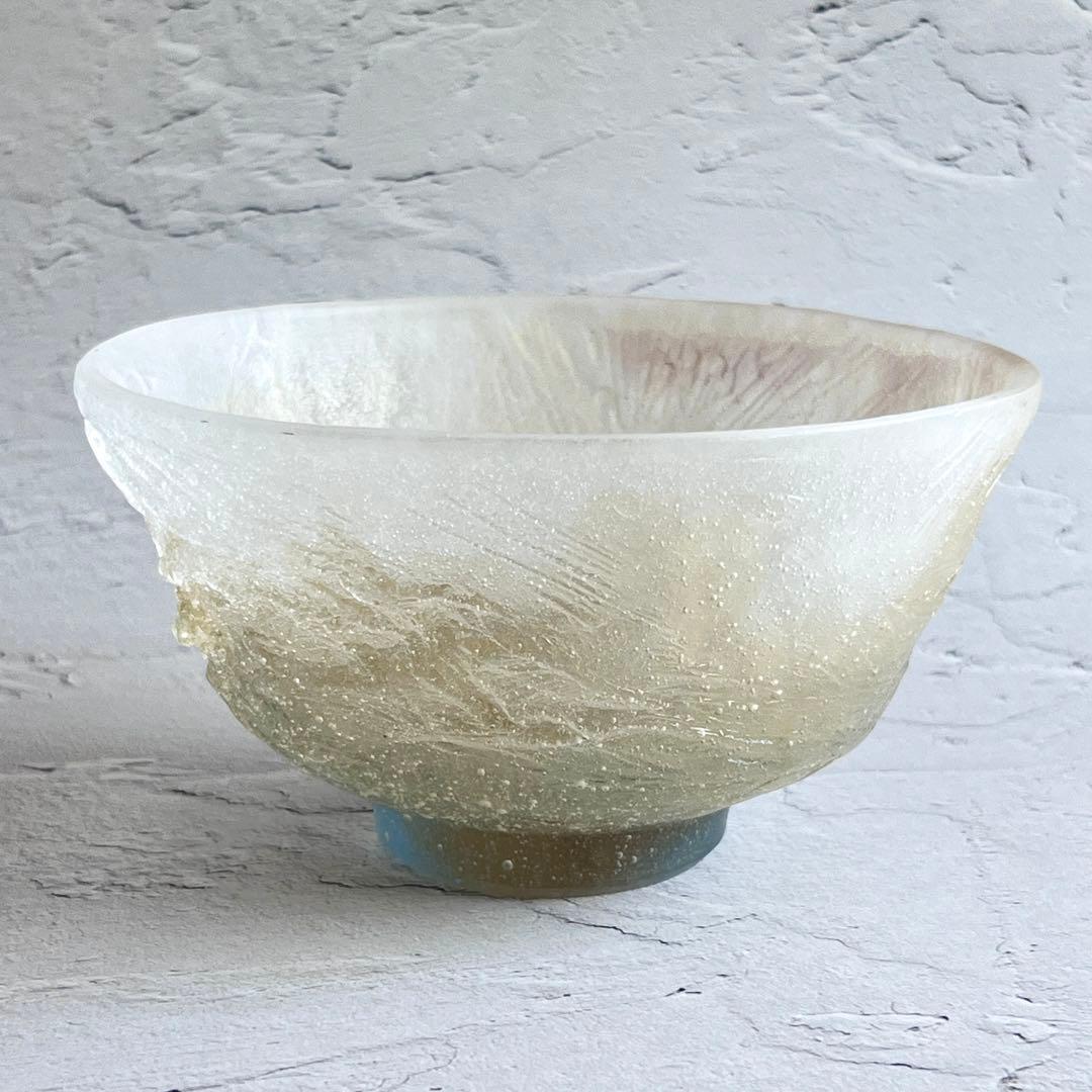 Daum France パートドヴェール ボウル 抹茶茶碗 ORPHEE 未使用 Daum France パートドヴェール ボウル 抹茶茶碗 ORPHEE 未使用 Daum