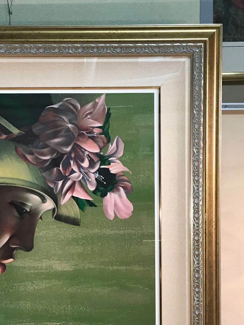 マーティロ・マヌキアン「春」シルクスクリーン直筆サイン