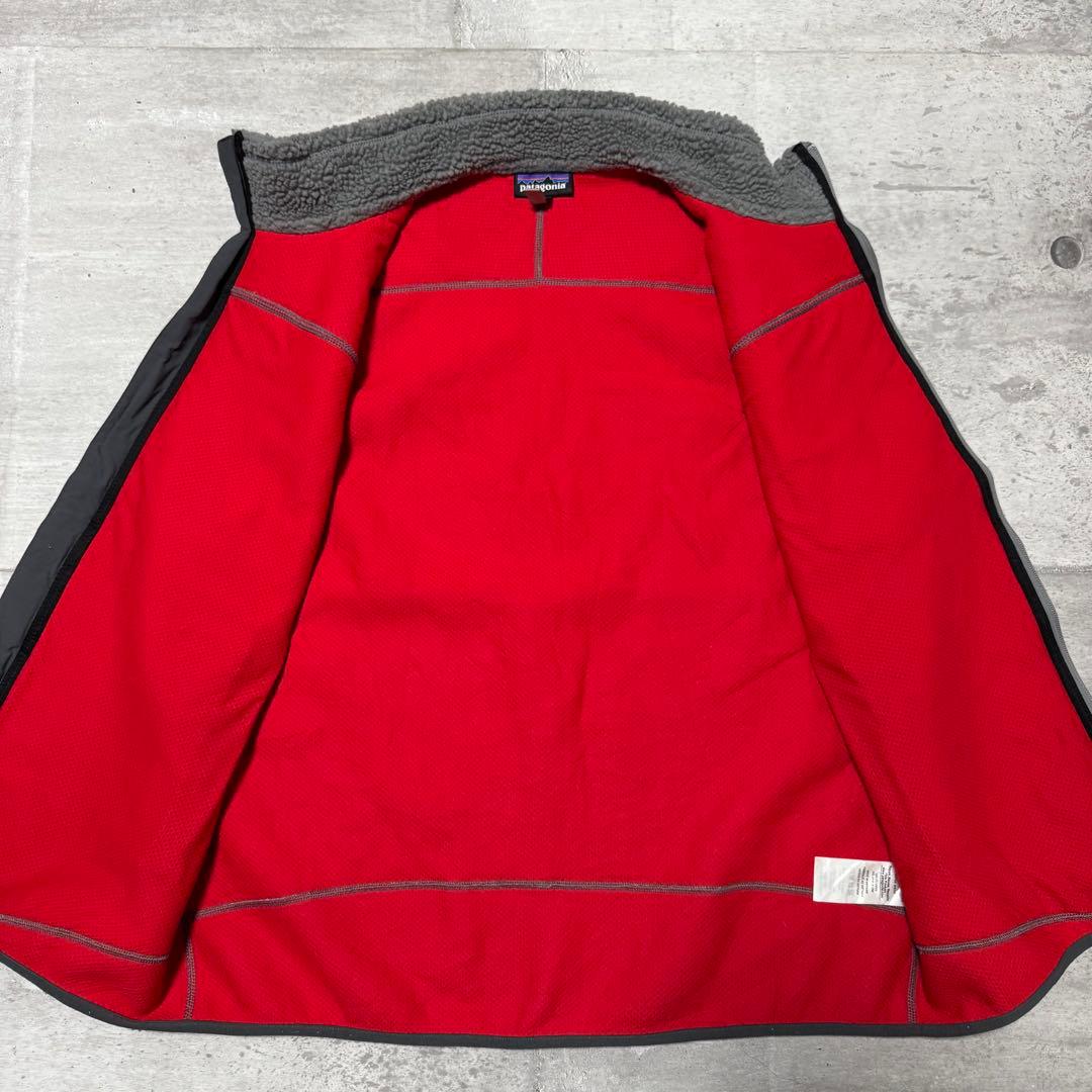 patagonia 17年製 クラシックレトロXベスト グレー フリース ボア