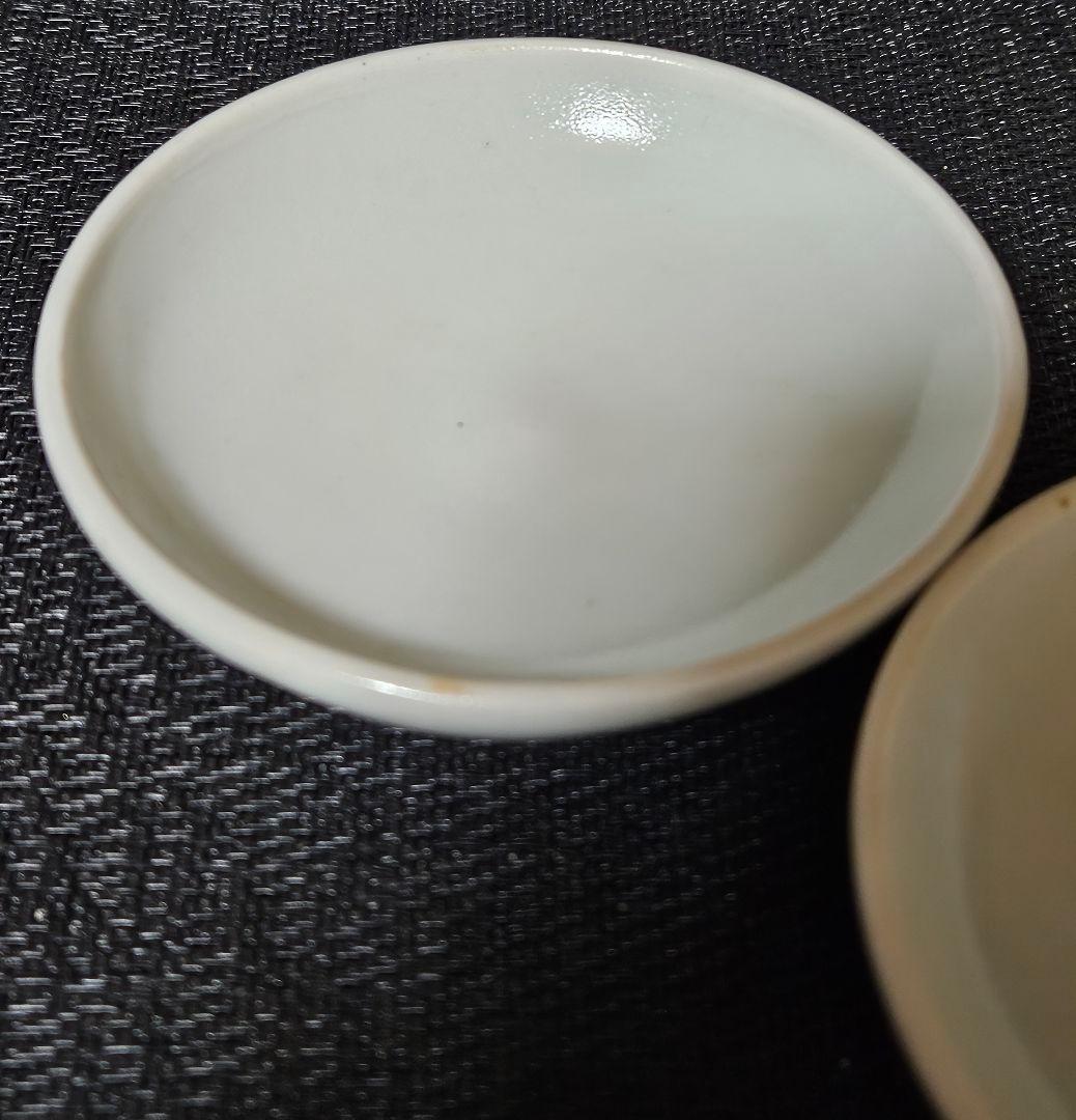 【李朝コレクター放出品❗01.】李朝白磁　分院手　小皿　2客　時代産地不明❗