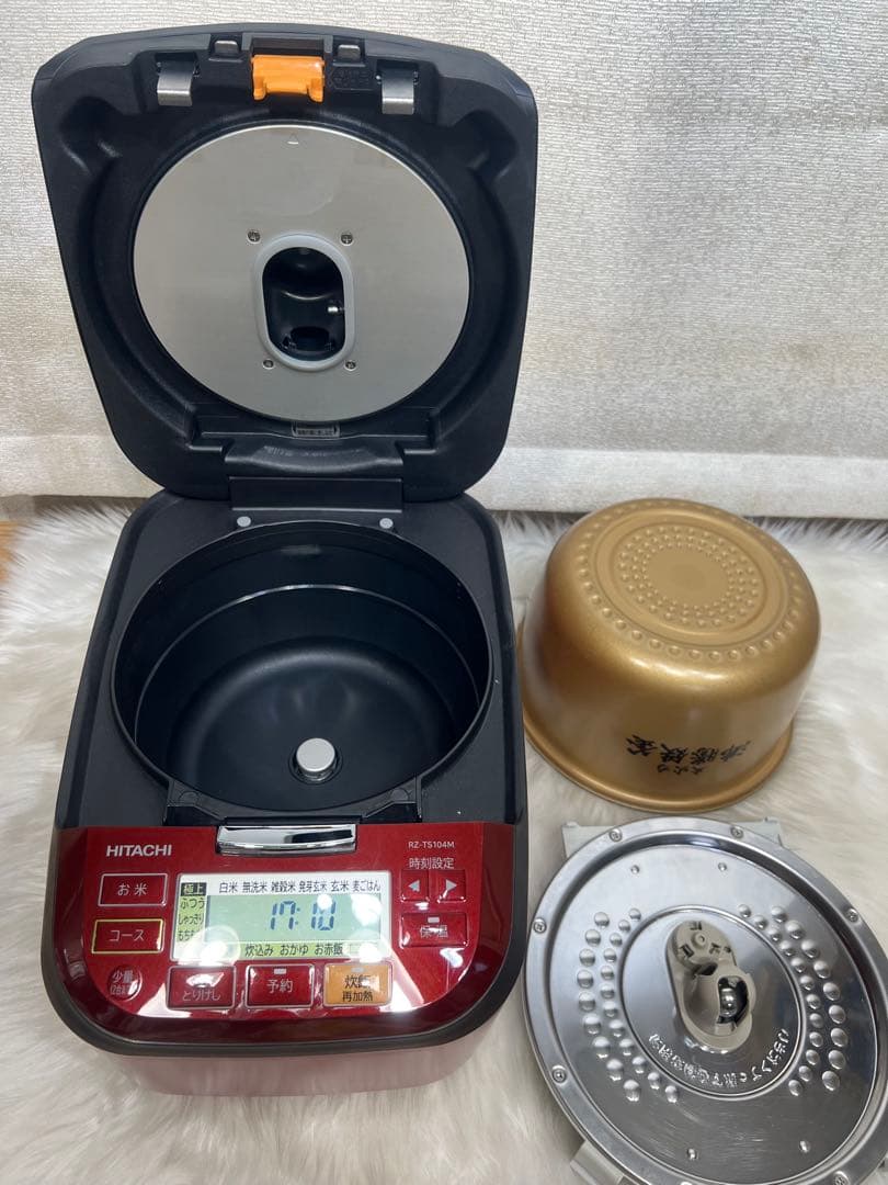 HITACHI】 日立IH ジャー炊飯器 RZ-TS104M ルビーレッド - メルカリ
