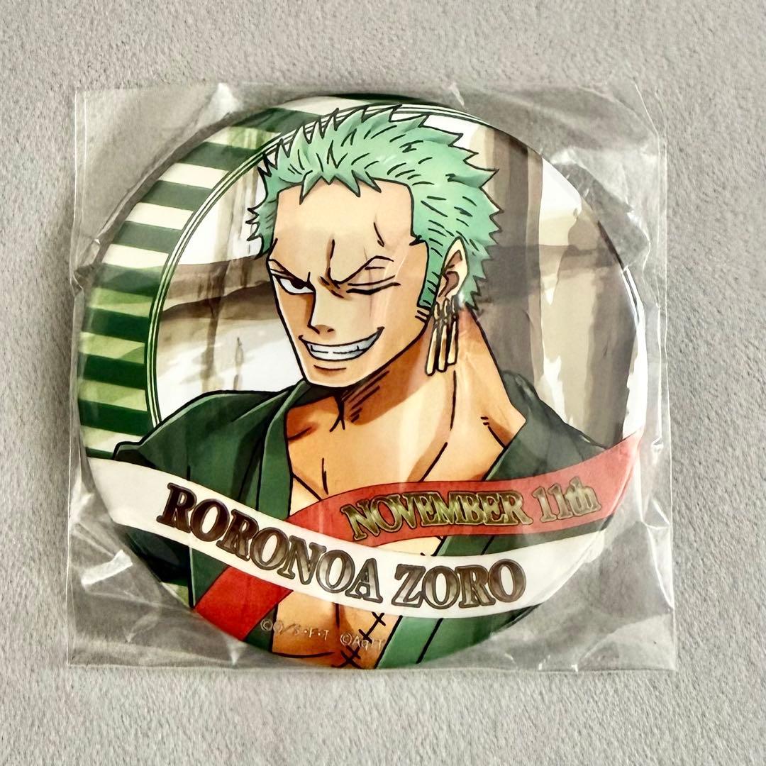 ロロノア・ゾロ 缶バッジ ワンピース 東京ワンピースタワー バースデイ