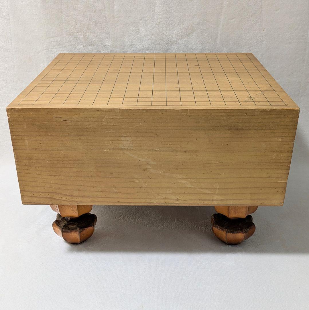 極厚5.7寸 足付囲碁盤 柾目 厚さ17.2cm へそあり