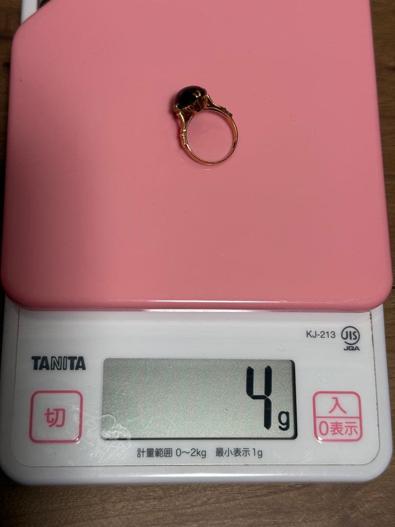 K18ブラックオパールリング　4g