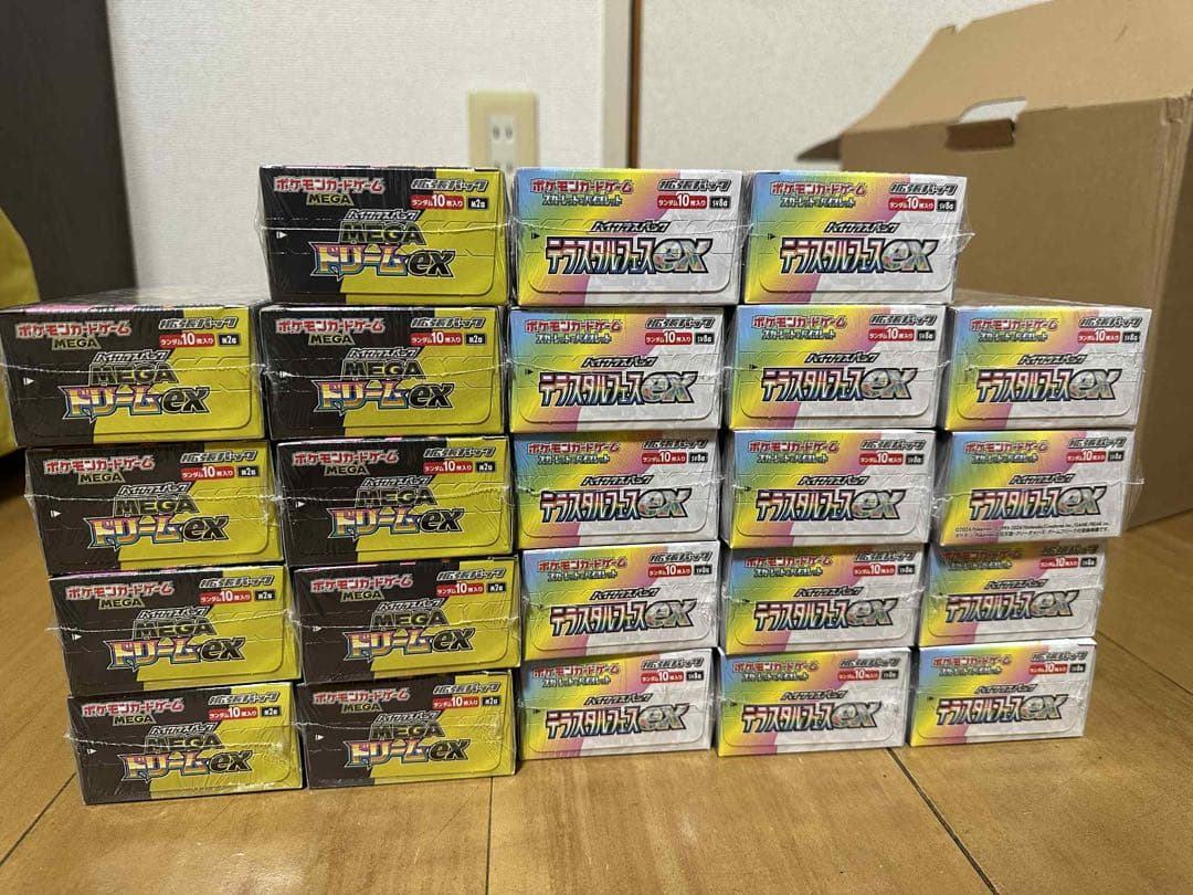 ポケモンカード Mega ドリームex 9BOX, テラスタルフェス14BOX