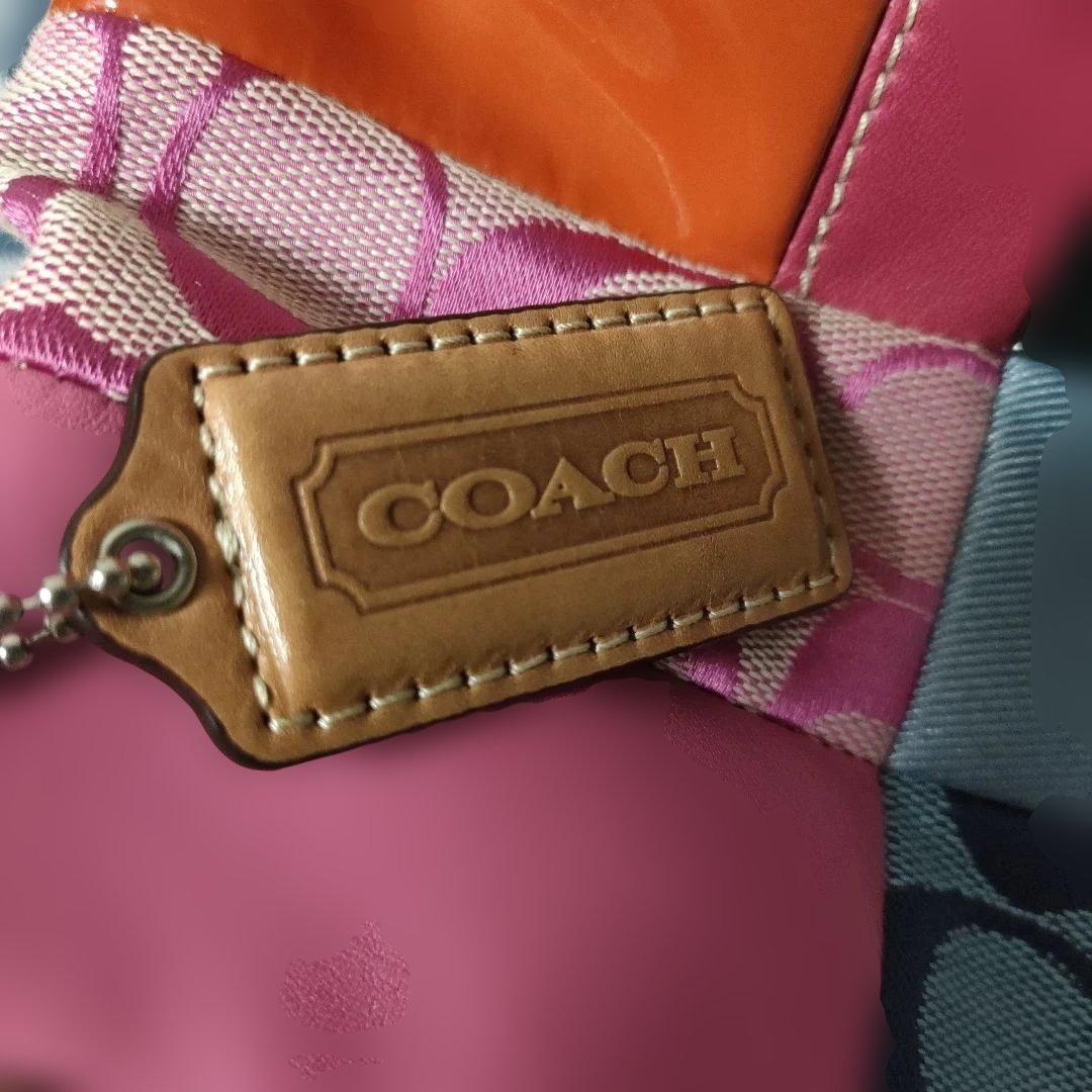 コーチ　パッチワーク　シグネチャー