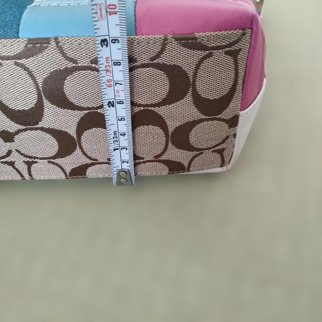 コーチ　パッチワーク　シグネチャー