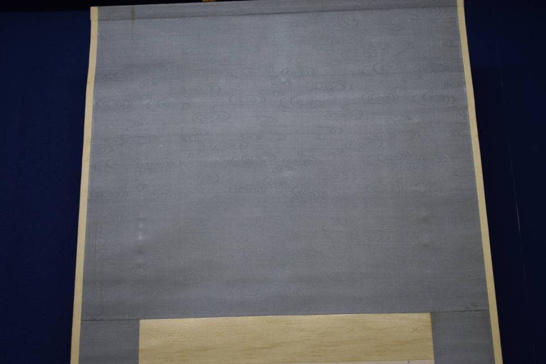 真作/田能村直入/富士山水帆舟図/絹表装/布袋屋掛軸HJ-336