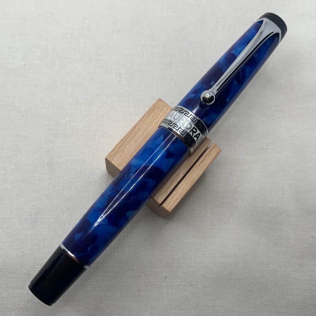 アウロラ　オプティマ　万年筆 14K EF（極細字） ブルーCT