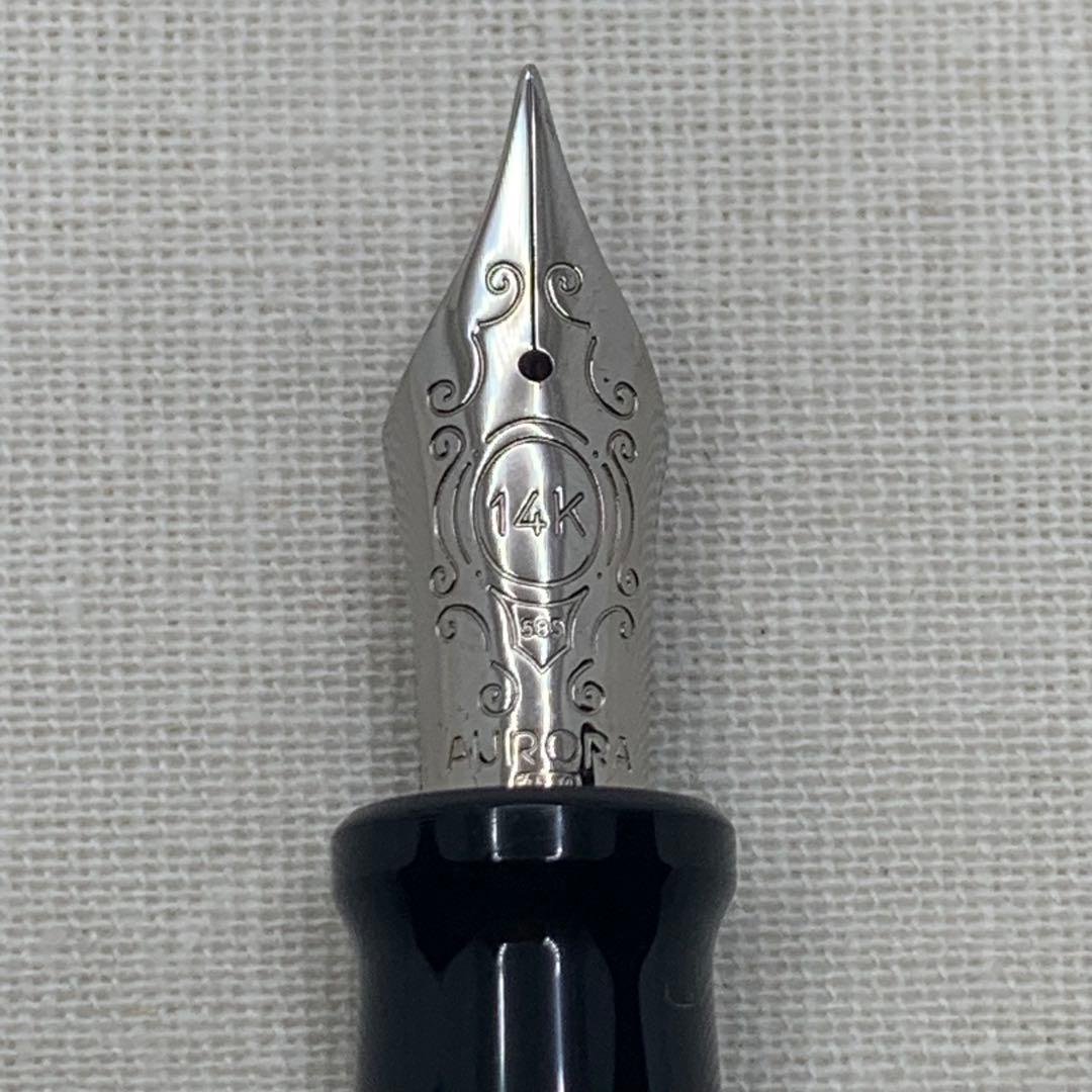 アウロラ　オプティマ　万年筆 14K EF（極細字） ブルーCT