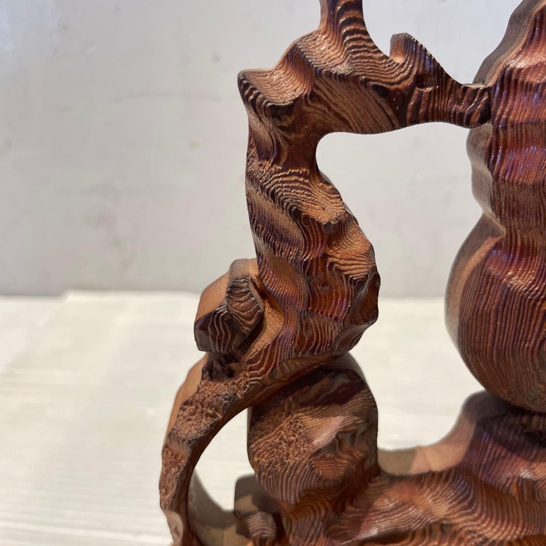 一点もの 屋久杉 希少 タツノオトシゴ 辰 置物 木製木彫り 彫刻 オブジェ