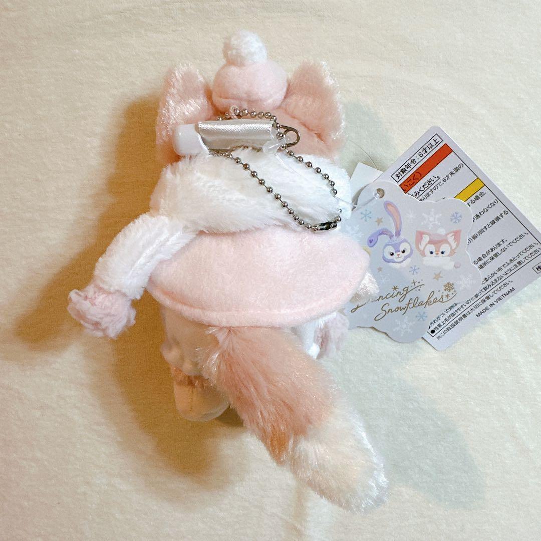 新品未使用】ディズニー ダンシングスノーフレークス リーナベル ぬいぐるみバッジ