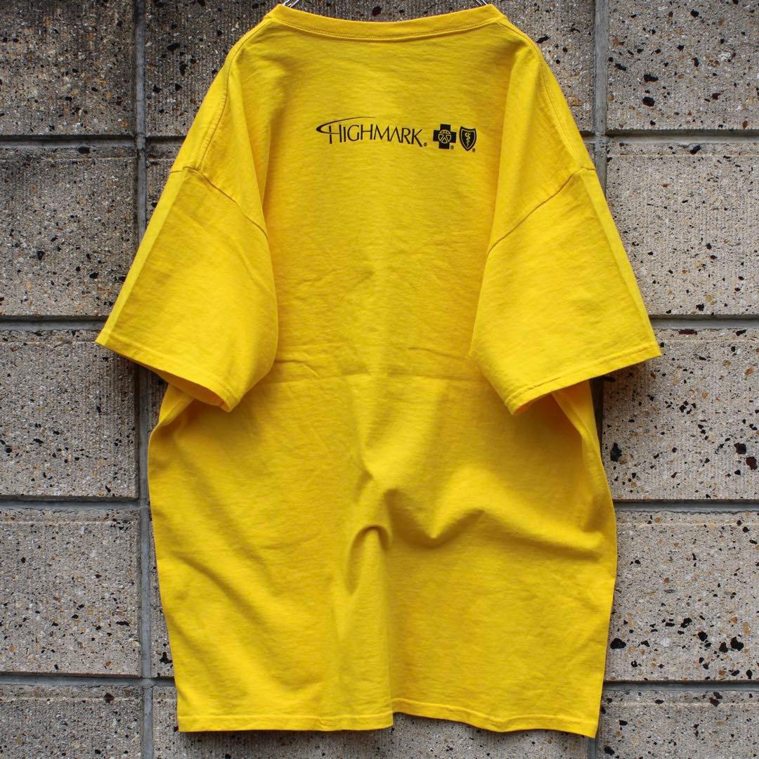 NHL ピッツバーグ ペンギンズ 黄 × 黒 XLビッグサイズ 古着Tシャツ