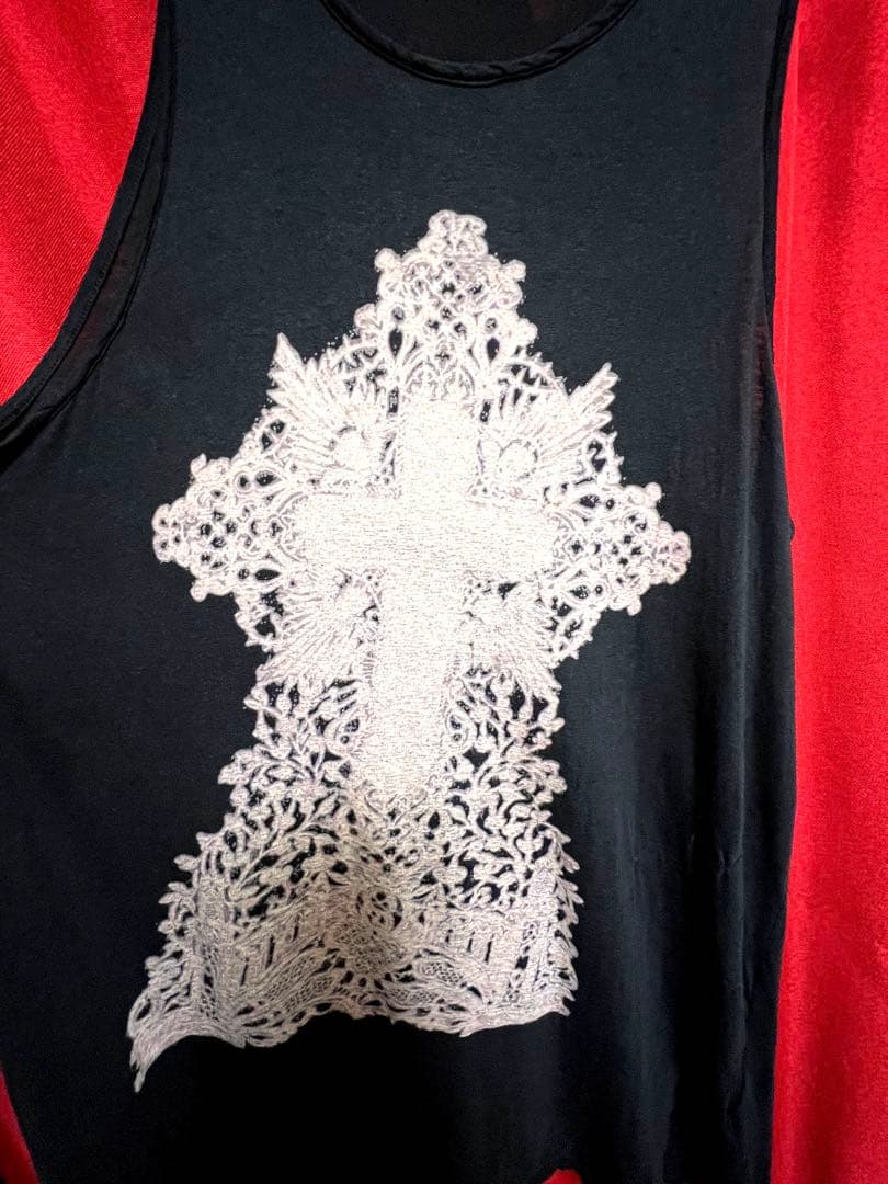 HYDE着用 SHARE SPIRIT クロスレース タンクトップ