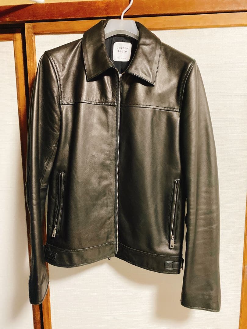 united tokyo カウレザー襟付きライダース サイズ1