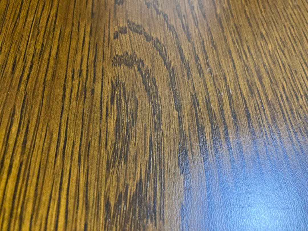 ダークブラウン　円形　丸　木製ダイニングテーブル