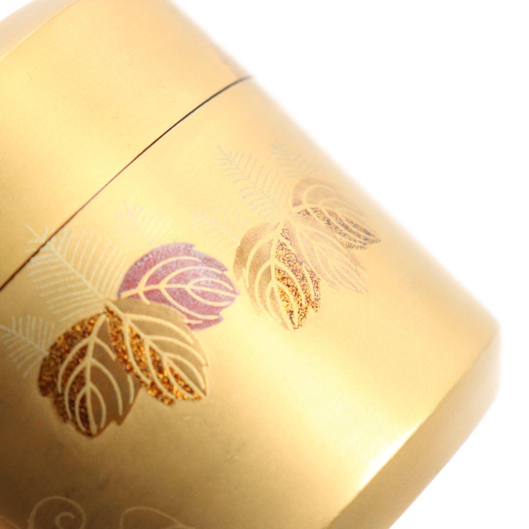 久世宗春作 高台寺蒔絵茶入 中次 棗 茶器 共箱 茶道具　SU52　1F28