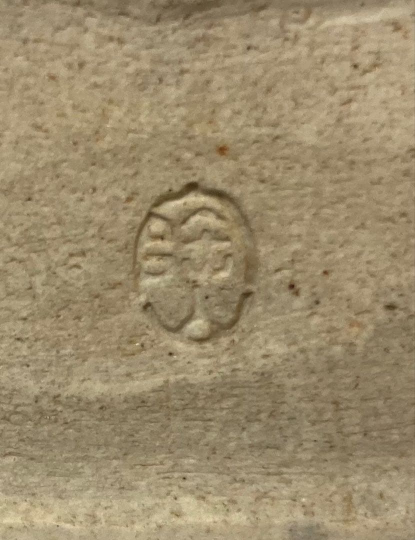 B400h「犬張子 香合」伊東陶山造　共箱　京焼　香道具　茶道具　キズ有