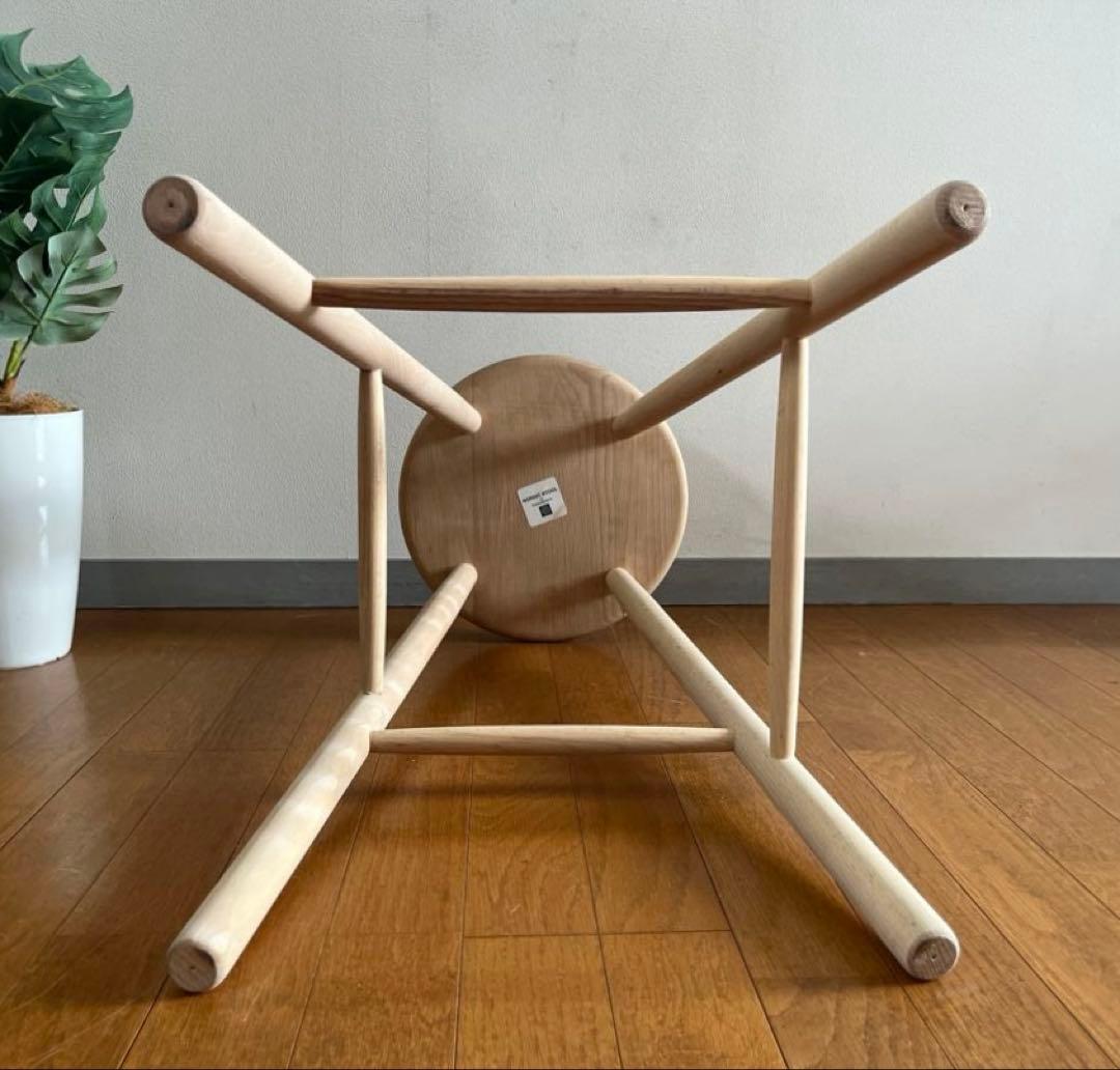 ノルディック スツール　③ 北欧モダン　デンマーク　ミッドセンチュリー　ビーチ材