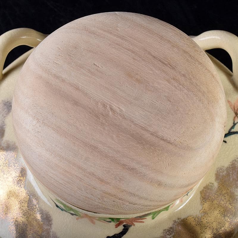 京焼　平安　山川巌造　仁清　荘壷　共箱　V　R7659B