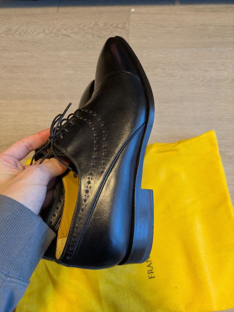 Francesco Benigno ブラックドレスシューズ