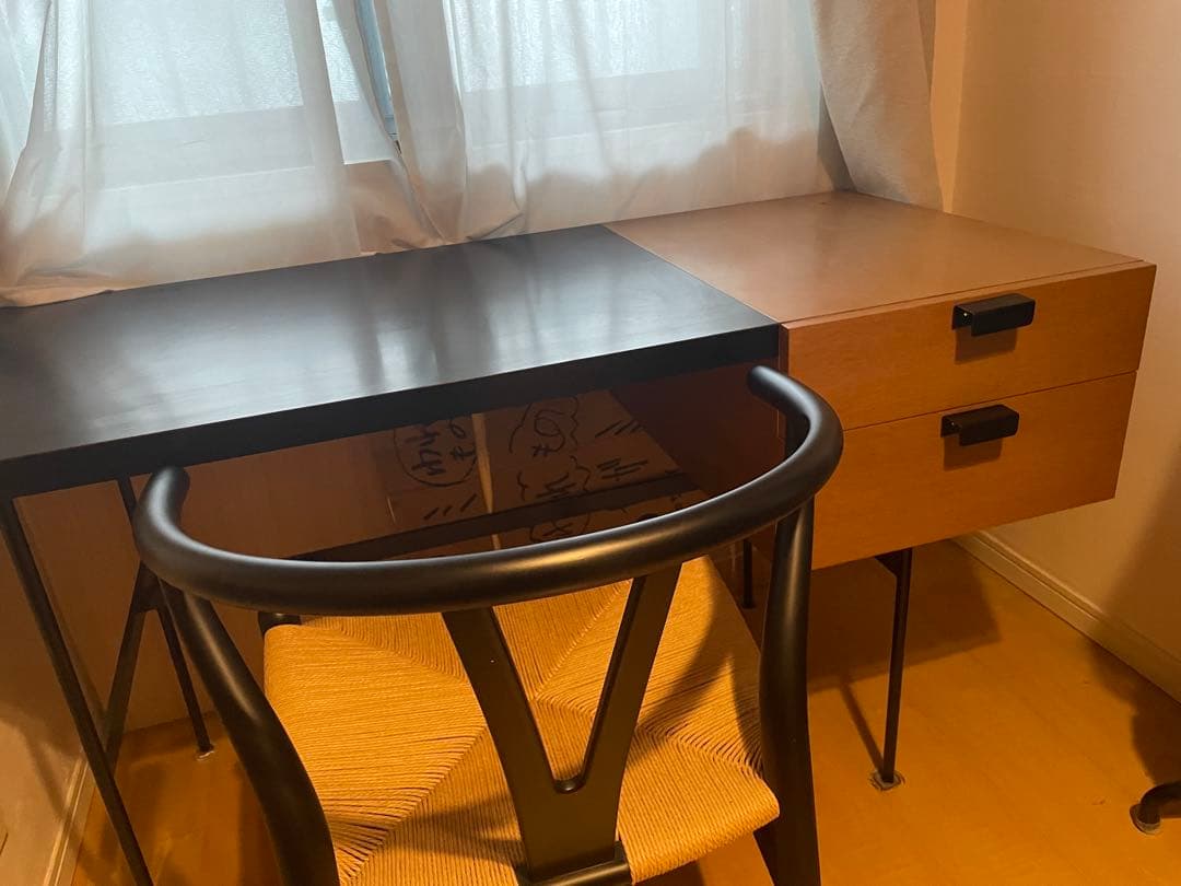 ピエール・ポラン　F031デスク　オーク　傷あり