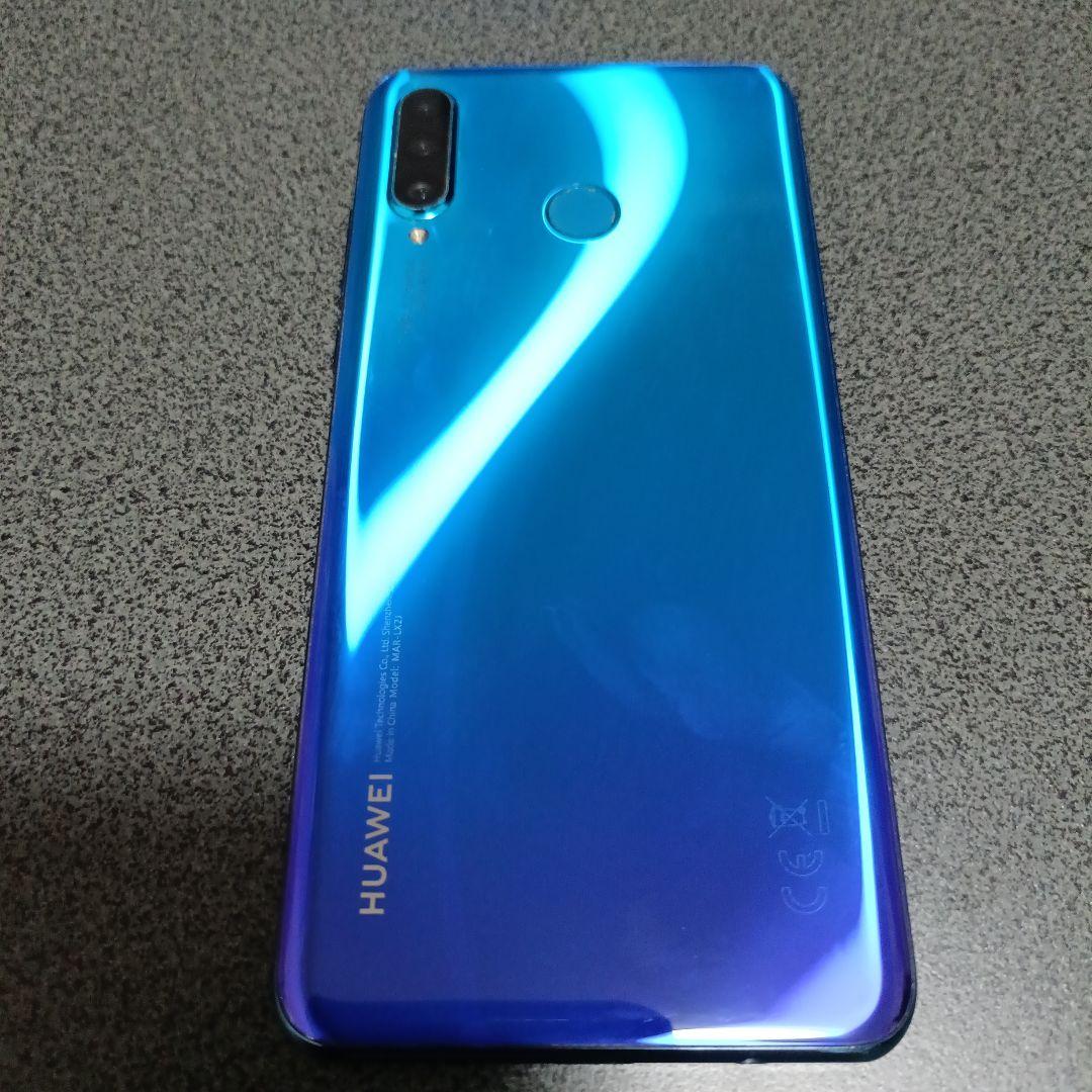 HUAWEI P30 Lite 本体 ピーコックブルー - メルカリ