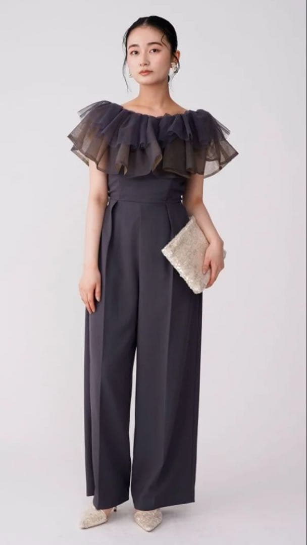 ☆新品☆LAGUNAMOON 人気のチャコールグレーパンツドレス　ラグナムーン