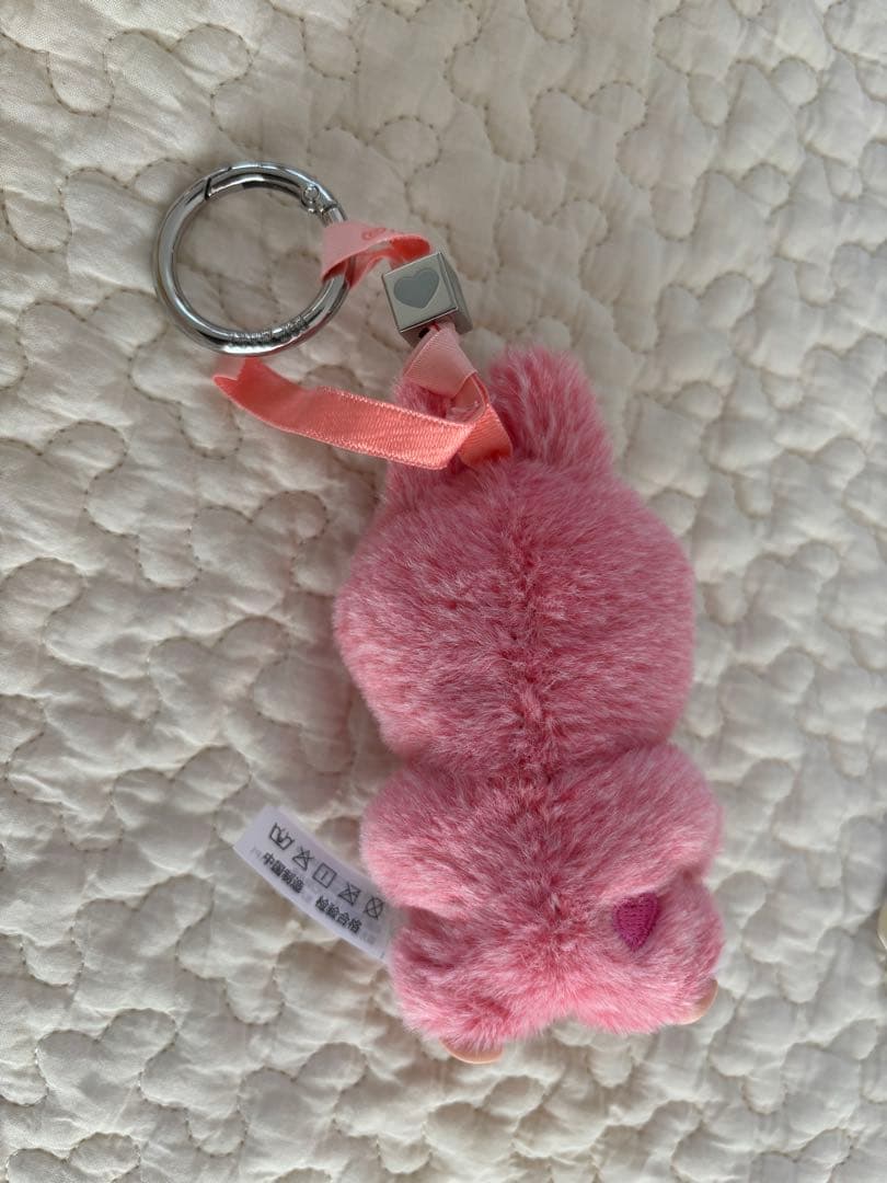 ラブブ　PIN FOR LOVE イニシャル♡ ハート　シークレット　ピンク