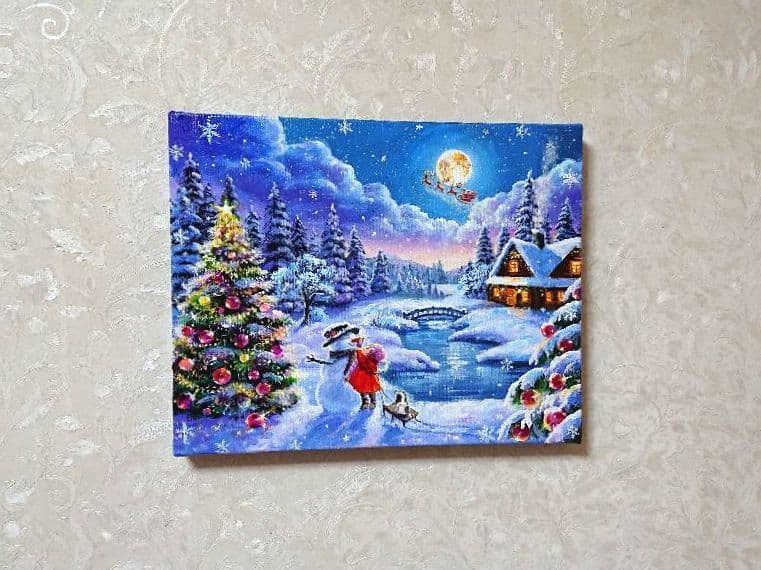 な*は様 【楽しいひととき】アクリル画 F3 風景画 絵画