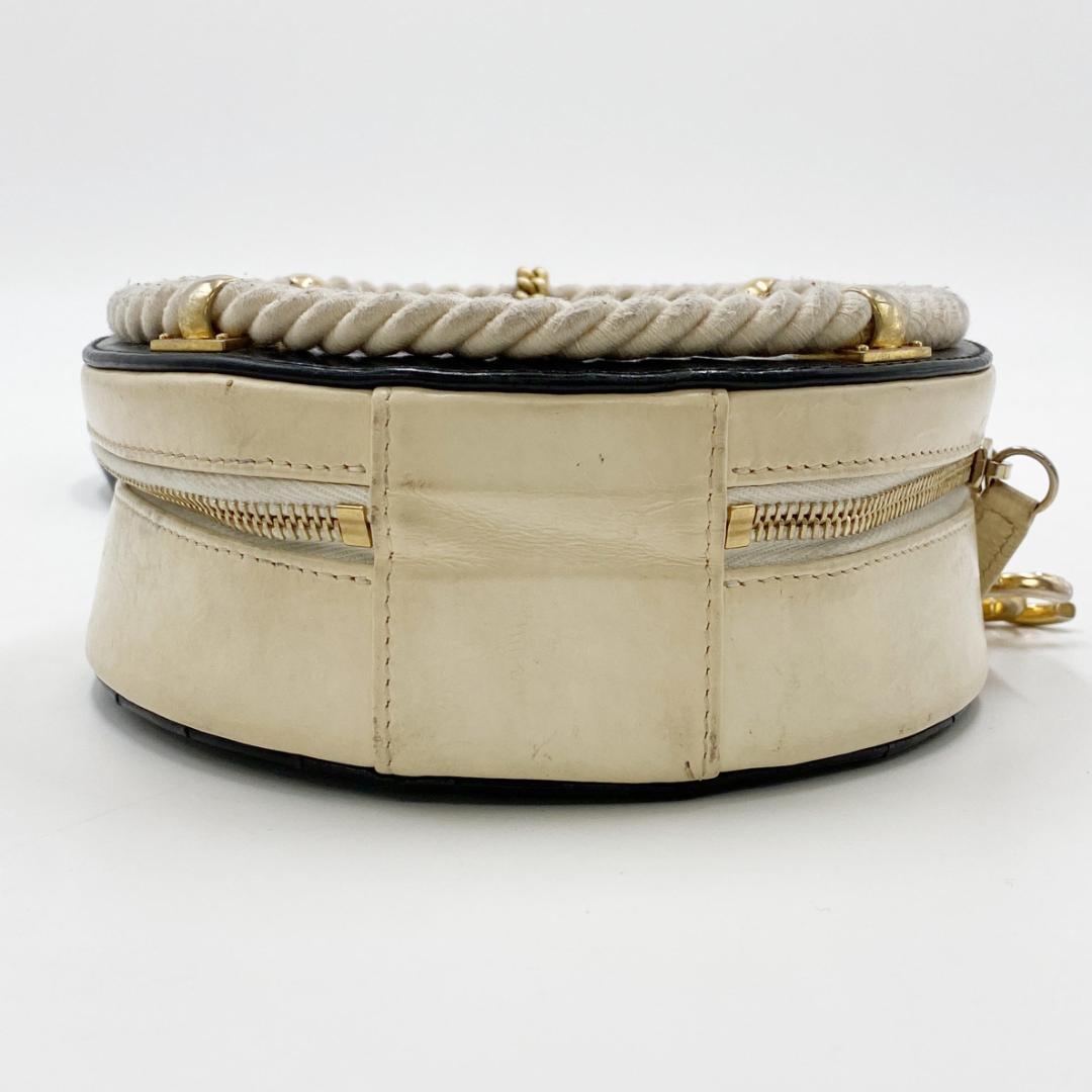 CHANEL シャネル カーフ ラウンド ロープ 2way ショルダーバッグ