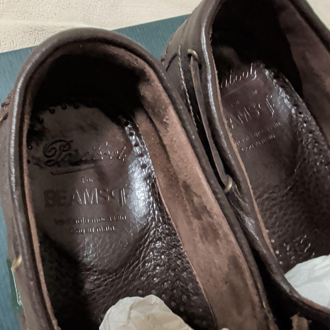 BEAMS別注 Paraboot BARTH 鹿革 マロン 7.5 箱付