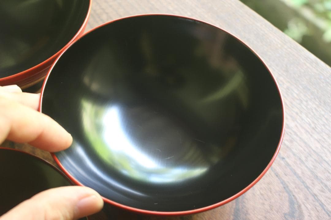 時代逸品！極上糸目朱漆に優美な松葉蒔絵の映えるお椀2点（検輪島塗蒔絵椀雑煮椀