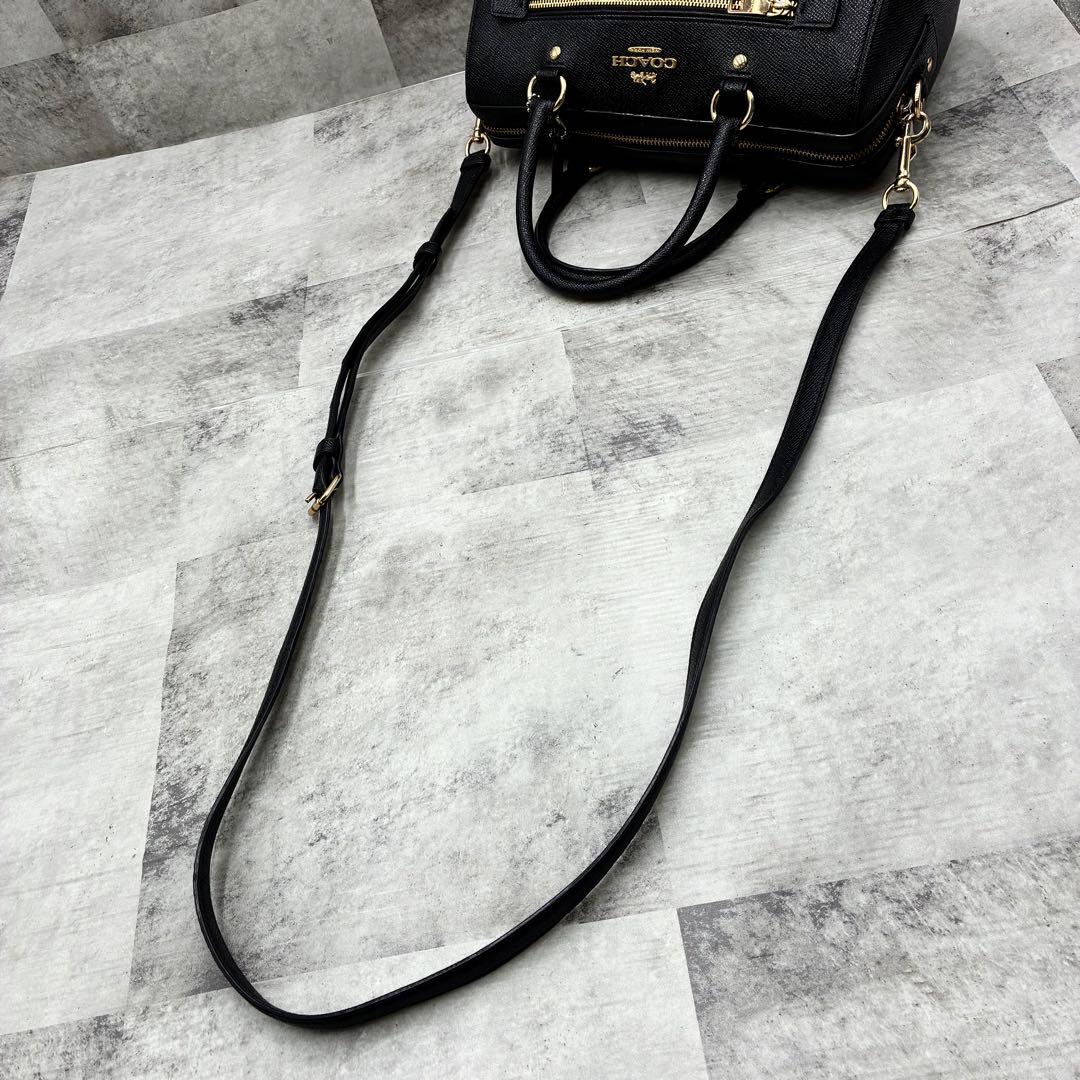 ✨美品✨コーチ　ローアンサッチェル　ショルダーバッグ 2way レザー　ブラック