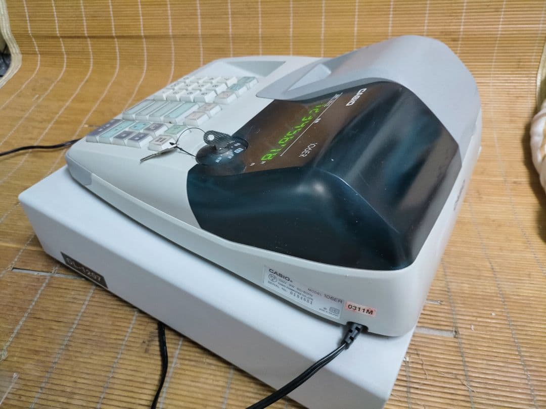 カシオレジスター 106ER 簡単便利特殊 送料込 000550