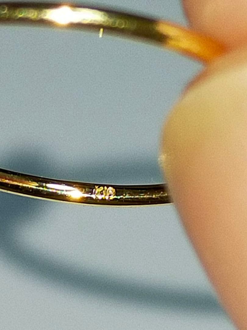 優美堂　ベニトアイトリング　k18　レアストーン