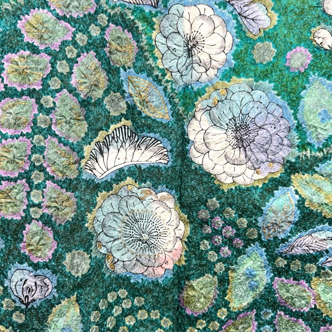 作家もの 振袖 辻ヶ花 絞り 金彩 金通し 藤 成人式 着物 101b d