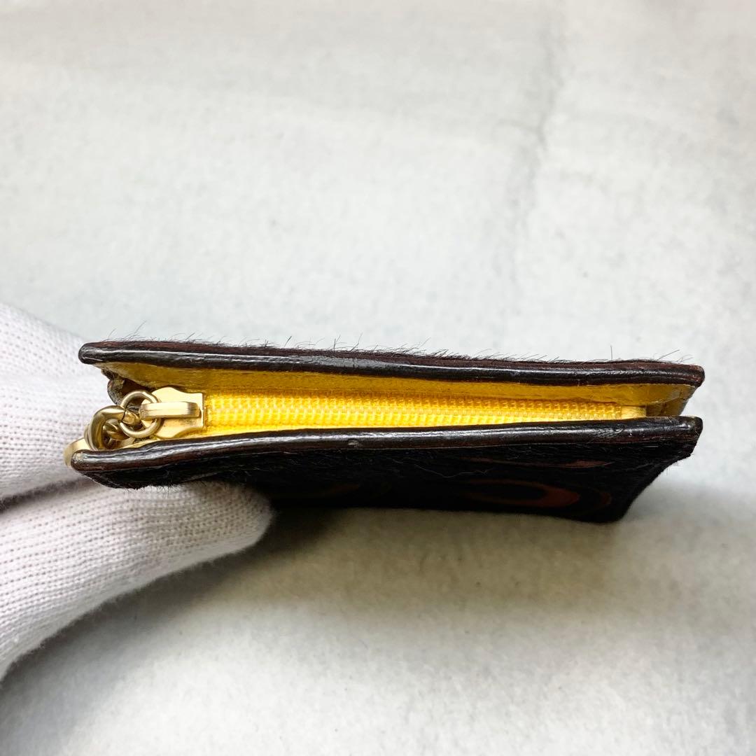 希少 CHANEL ケース ココマーク ハラコ レザー キーリング