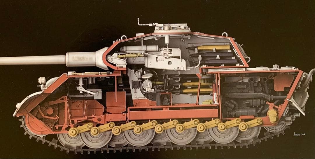 キングタイガー フルインテリア TAKOM製 1/35 戦車プラモデル 希少品