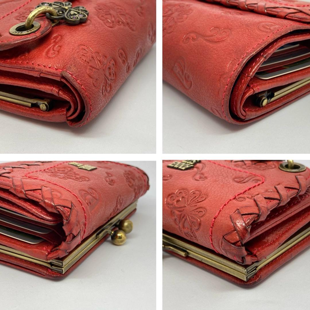 アナスイ ダリア 廃盤 三つ折り財布 バタフライチャーム ライン