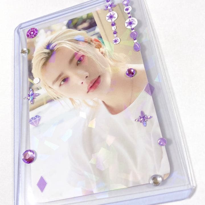 【オーダーページ】デコトレカケース・ホログラムスリーブ 紫セット