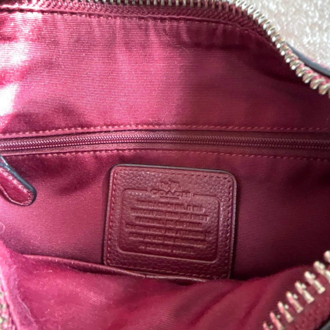 miiコーチ ショルダー バッグ レザー2way ワンショルダー 肩掛け