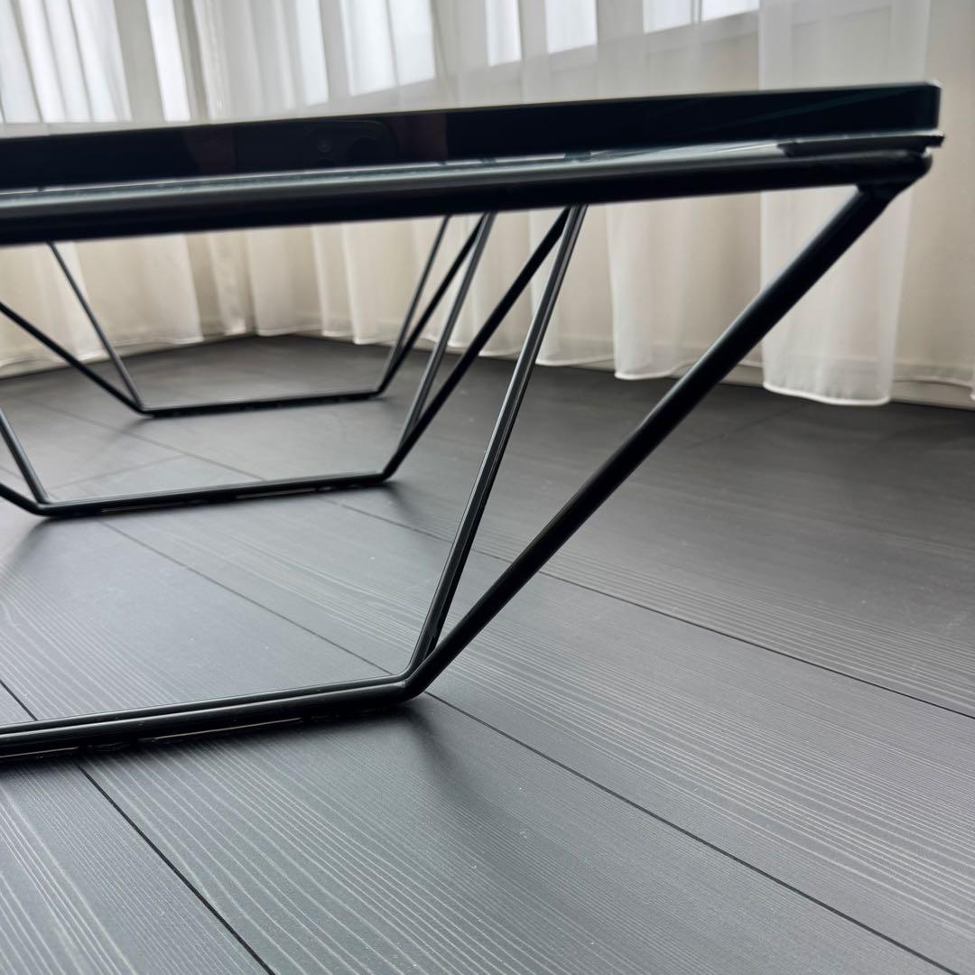 B&B 80'sヴィンテージ ALANDA ガラステーブル ◇イタリア最高級 ◇ B&B