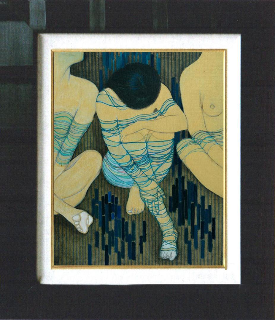 油絵 菅家令子 絵 絵画 インテリア F6-030314 人物 女性像