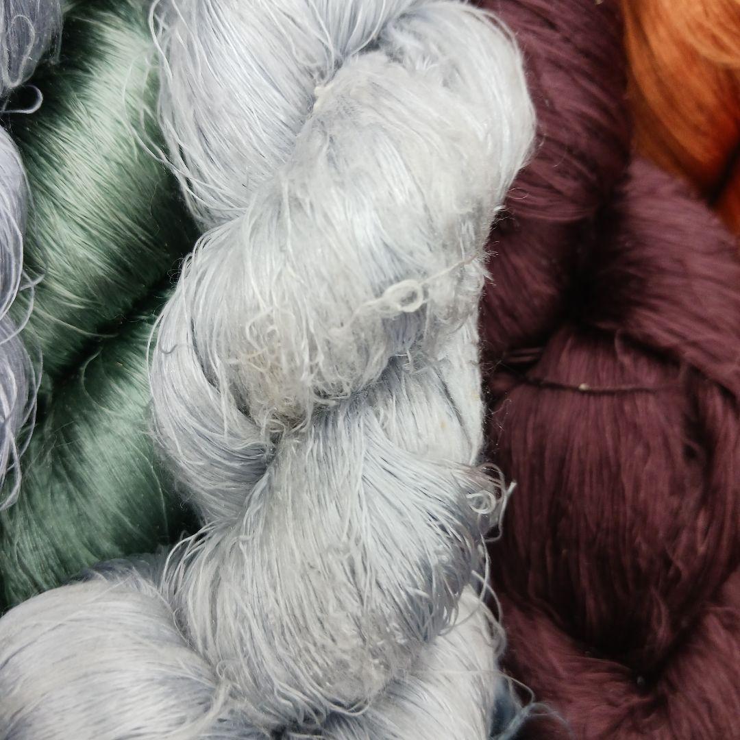 織物、組紐、刺繍手芸用絹糸わけあり