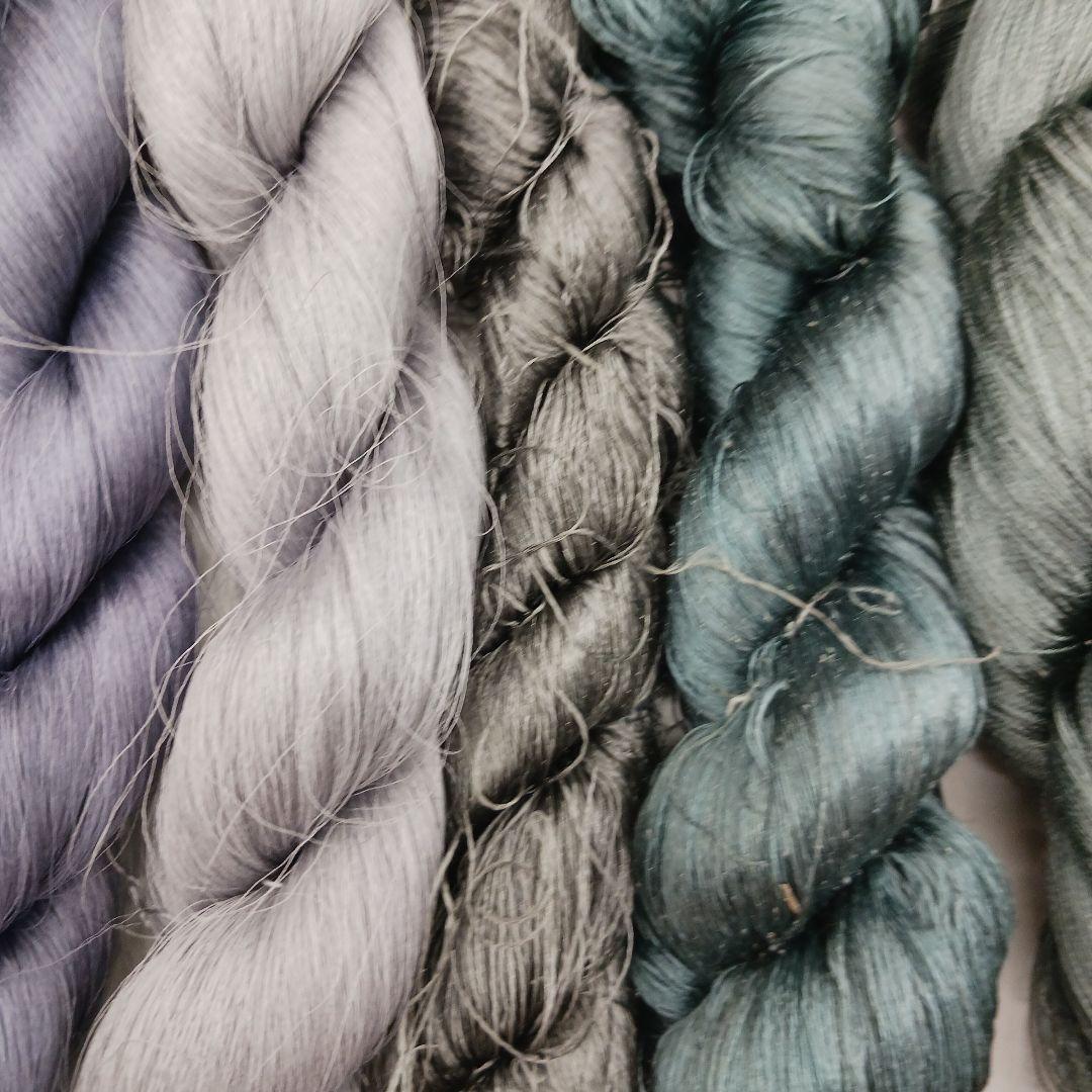 織物、組紐、刺繍手芸用絹糸わけあり