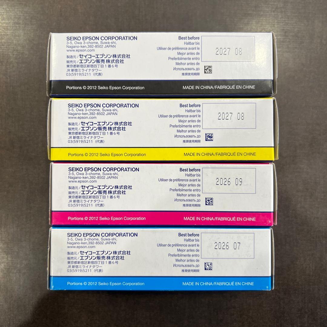EPSON SJIC22P インクカートリッジ 4色セット - メルカリ