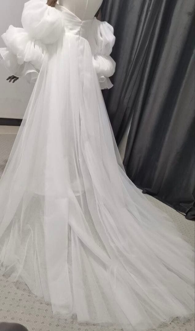 【限定値下げ中】2way ウェディングドレス（ベール付き）