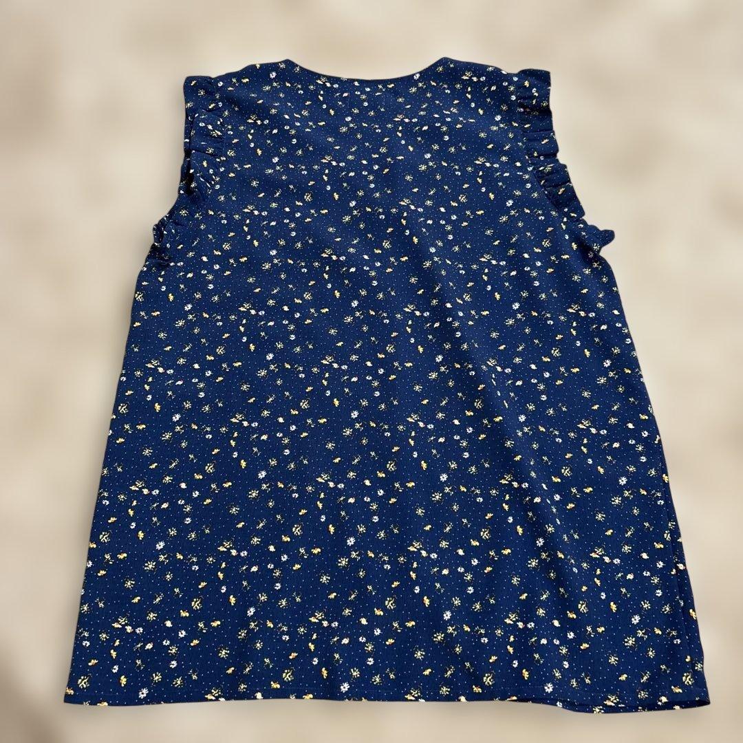 Ron Herman RHC ネイビー 花柄 Vネックタンクトップ